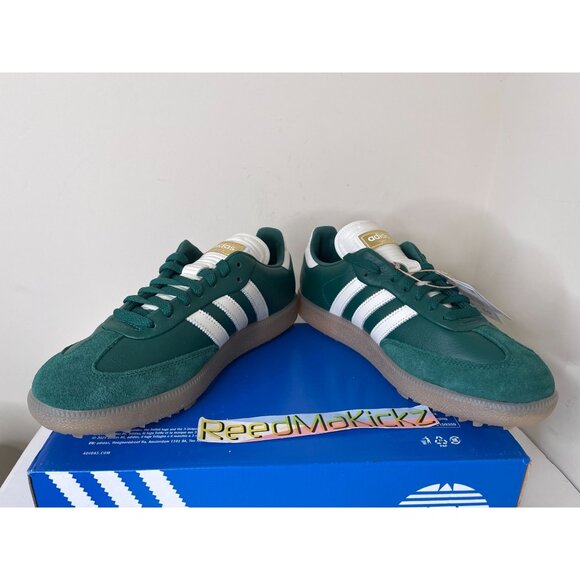 Adidas Samba Golf Shoes Spikeless Collegiate Green Gum Mens JP8652 - Picture 5 of 12
